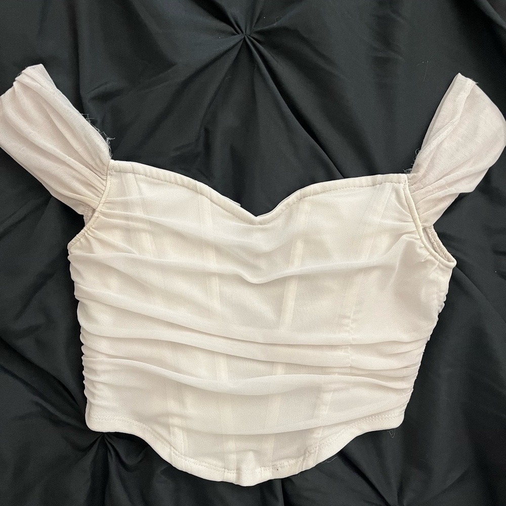 Off-White Corset Crop Top XS